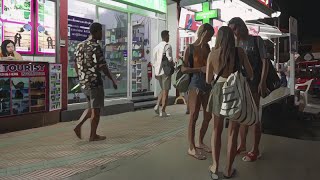 Ao Nang After dark Krabi Thailand 4K Walking Tour [upl. by Alled]