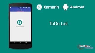 Xamarin Android Tutorial  ToDo List App [upl. by Tanner]