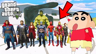 SHINCHAN and FRANKLIN Meets AVENGERS in GTA 5  VeryNuclearOP [upl. by Gnoht]