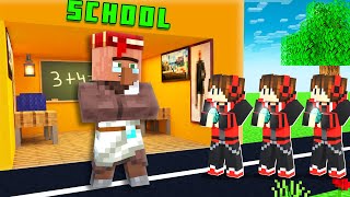 I Joined a new SCHOOL in Minecraft [upl. by Gradey]