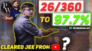 MY HONEST IITJEE STORY ft PhysicsWallah 26360 to 977 wBoards from YouTube 😳📚 [upl. by Caitlin]