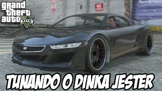 GTA V  Tunando o Dinka Jester CARRO NOVO [upl. by Nolubez]