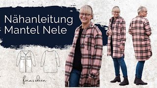 Mantel einfach selber nähen Schnittmuster Nele [upl. by Oralee]