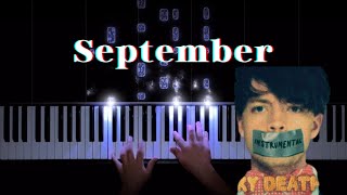 September  Sparky Deathcap Piano Cover [upl. by Adnamal]