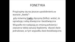 Fonetyka część 5  Upodobnienia wewnątrzwyrazowe wsteczne [upl. by Neelhsa]