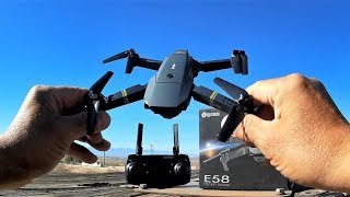 EACHINE E58 WIFI FPV With 2MP Wide Angle Camera High Hold Mode Foldable RC Drone Quadcopter RTF [upl. by Stoller]