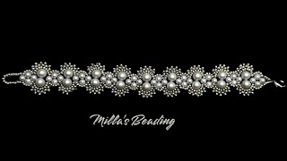 Beading Bracelet 💎 beadsjewellery beadwork beadingtutorials beading [upl. by Adala713]