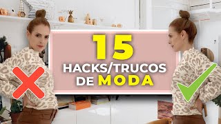 15 TRUCOS DE MODA QUE TODA MUJER DE SABER Y TE SALVARÁN LA VIDAFASHION HACKS [upl. by Alilak]