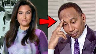 Molly Qerim METOO Attempt On Stephen A Smith Fails After He CHECKS Her Live On First Take [upl. by Hploda]