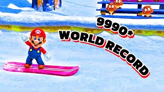 Snow Whirled 9990 World Record  Mario Party Superstars [upl. by Juni]