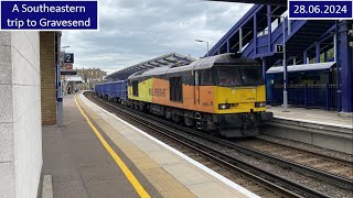 GBRf Class 60 A Southeastern Adventure to Gravesend 28062024 [upl. by Elleniad]