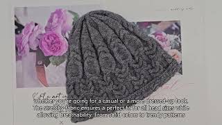 Customized Stylish Beanie Hat Jacquard Pattern Knitted Beanie Ribbed Beanie Cap China Manufacturer [upl. by Kirtap]