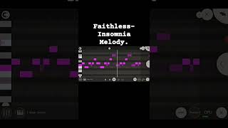 Faithless  Insomnia Main Melody on FL Studio mobile [upl. by Ytinirt789]