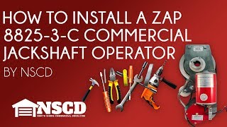 How to install a Zap 88253C Commercial Garage Door Jackshaft Operator [upl. by Aikem533]