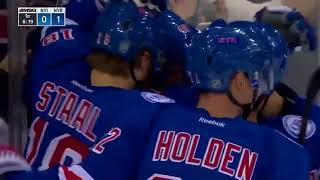 Michael Grabner first goal as a New York Ranger [upl. by Attenad521]