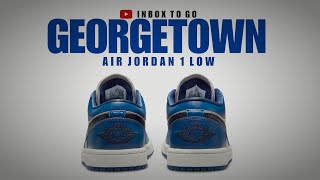 GEORGETOWN 2023 VIBES Air Jordan 1 Low DETAILED LOOK  PRICE [upl. by Treat]