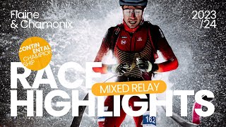 European Championship Flaine  Chamonix  Mixed Relay Race Highlights 2024  ISMF [upl. by Everick]