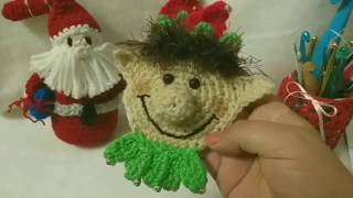 Apliques Tejidos🧝Duende oh Elfo Navideño a Crochet⛄ [upl. by Buell]