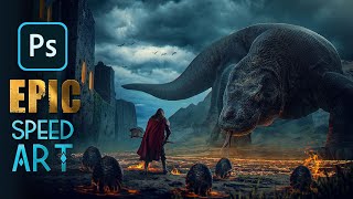 Epic Cinematic Photo Manipulation Speed Art  Photoshop Tutorial [upl. by Adnwahsor]