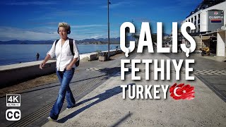 Tour of Calis Beach and Promenade  Fethiye Turkey 🇹🇷 [upl. by Airegin]