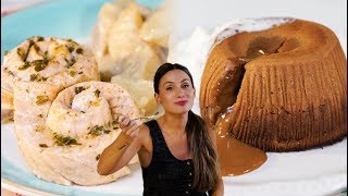 Salmón con Papas a la Crema y Volcán de Dulce de Leche ¡Con Tefi Russo  Frávega Especial Cocina [upl. by Shargel]