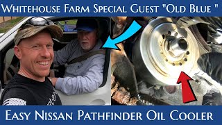 Nissan Pathfinder Oil Cooler Fix DIY [upl. by Naved]