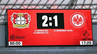 Rettet eine klare FEHLENTSCHEIDUNG Leverkusen den Sieg gegen Frankfurt [upl. by Fabiola]