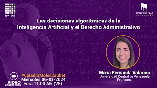 Las decisiones algorítmicas de la Inteligencia Artificial y el Derecho Administrativo [upl. by Marylin517]