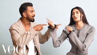 NewlyWeds KL Rahul amp Athiya Shetty Take The Relationship Quiz  Vogue India [upl. by Lynna164]