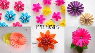 How To Make Flower Out Of Paper  Easy [upl. by Ipoillak860]