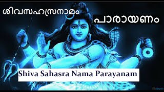 ശിവസഹസ്രനാമപാരായണം Shiva Sahasra Nama Parayanam [upl. by Dara]