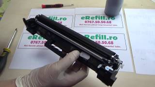 Reumplere refill cartus toner HP CF217A M102 M130 [upl. by Loren]