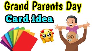 Grand Parents Day Card  How to make grandparents day card  Handmade Beautiful card making ideas [upl. by Duester]