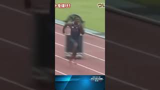 The Fastest 100M Ever  Justin Gatlin Runs Wind Aided 945 In Tokyo justingatlin 945 [upl. by Angrist]