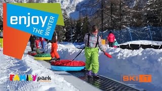 Family Park Folgarida giocare sulla neve in Val di Sole in Trentino [upl. by Mchugh219]