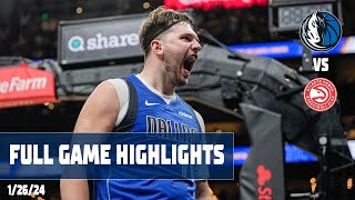 ALL 73 POINTS Luka Doncic Highlights vs Atlanta Hawks  12624 [upl. by Roby]