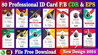 Id Card cdr File Free Download  How To ID Card FB CDR amp EPS File Free Download Shanitechguide [upl. by Eloccin]