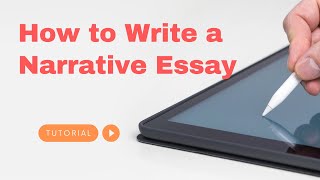 How to Write a Narrative Essay Easiest Way [upl. by Cirnek]