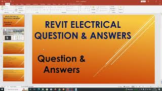 Revit Electrical Question amp Answers Part 1 [upl. by Ojiram]