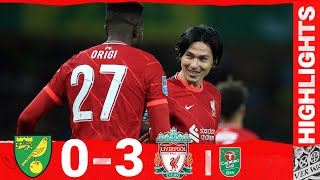 Highlights Norwich City 03 Liverpool  Minamino amp Origi win it for Liverpool [upl. by Conlen]