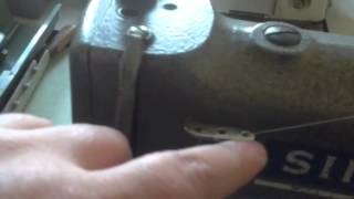 Threading a Singer Sewing Machine  Singer 491 Industrial Sewing Machine [upl. by Ontina]