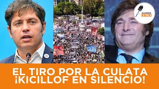 A Kicillof le salió el tiro por la culata y lo DESTROZARON por la marcha de la CGT [upl. by Ahsinotna14]