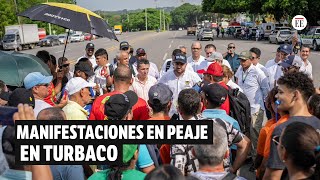 Protestas por reactivación del cobro de peaje en Turbaco Bolívar  El Espectador [upl. by Selyn862]