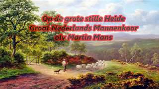 Op de Grote stille HeideGroot Nederlands Mannenkoorolv Martin Mans [upl. by Nilyaj]