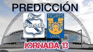 Pronóstico Puebla vs Tigres jornada 13 Clausura 2024 [upl. by Hannon]