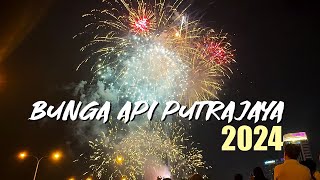 Bunga Api Putrajaya Tahun Baru 2024 Full 10 Minit Video Bunga Api ambang2024 tahunbaru2024 [upl. by Adrianna]