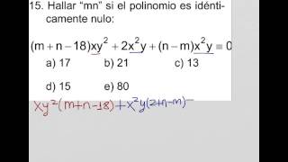 Como resolver polinomio idénticamente nulo [upl. by Beverle]