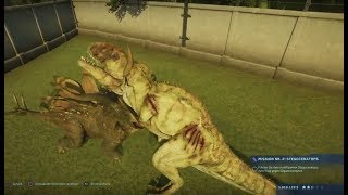 Dr Wus Geheimnisse  Stegoceratops killt Spino amp Giganotosaurus  Jurassic World Evolution 008 [upl. by Anaoy805]