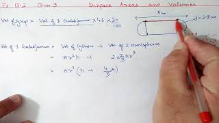 Chapter13 Ex132 Q3 Surface Areas and Volumes  Ncert Maths Class 10  Cbse [upl. by Gone]