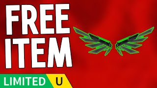 HURRY GET WHITE WINGS FREE ROBLOX ITEM NOW LIMITED UGC [upl. by Asnerek]